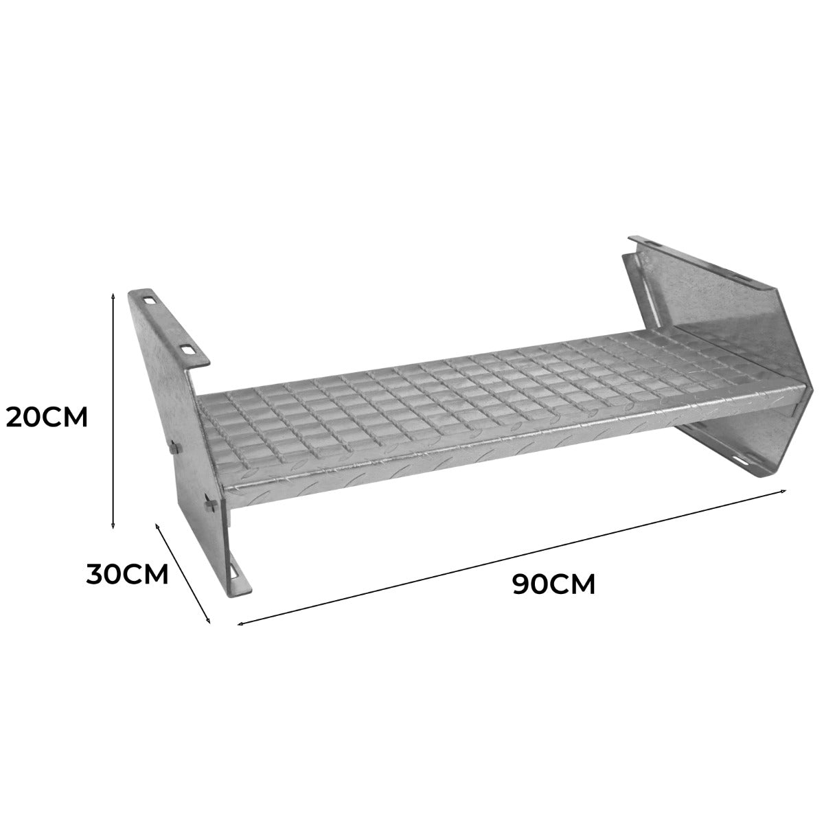 Additional Galvanised Steel Steps - 900mm Wide - Like New