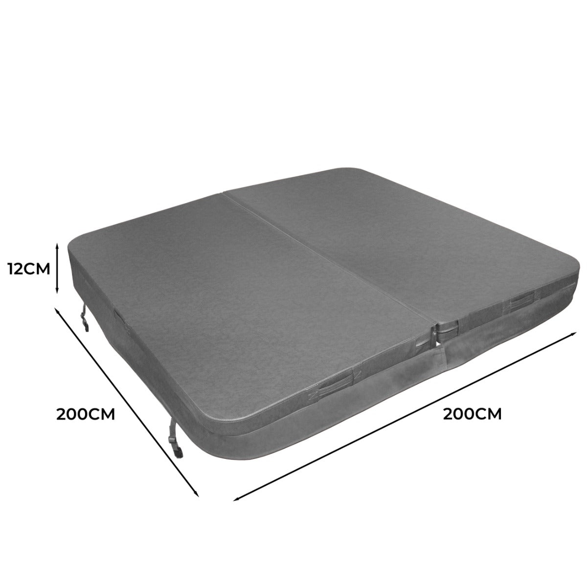 2m Hot Tub Spa Cover - Grey - Used - Acceptable