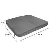 2.1m Hot Tub Spa Cover - Grey - Used - Very Good