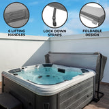 2.2m Hot Tub Spa Cover - Grey - Used - Very Good