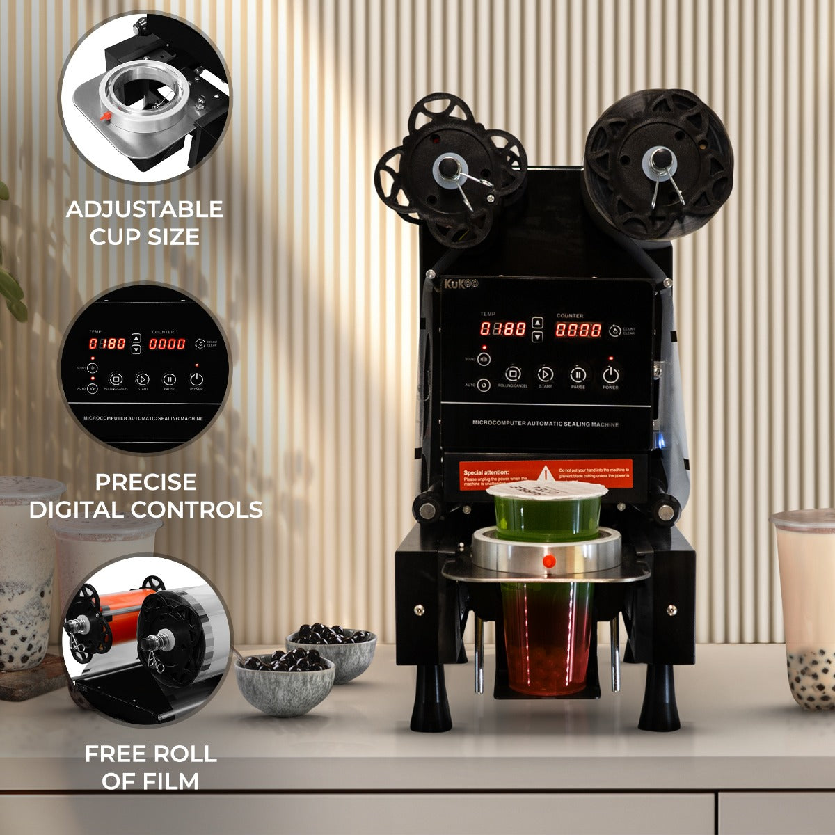 Automatic Cup Sealing Machine - Used - Acceptable