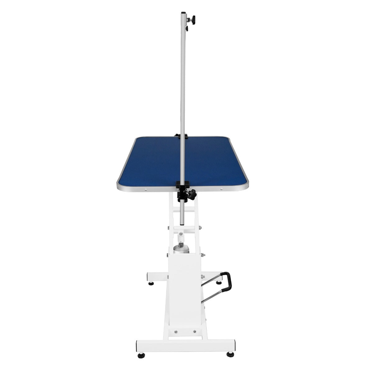 White Hydraulic Grooming Table - Blue Table Top - Like New