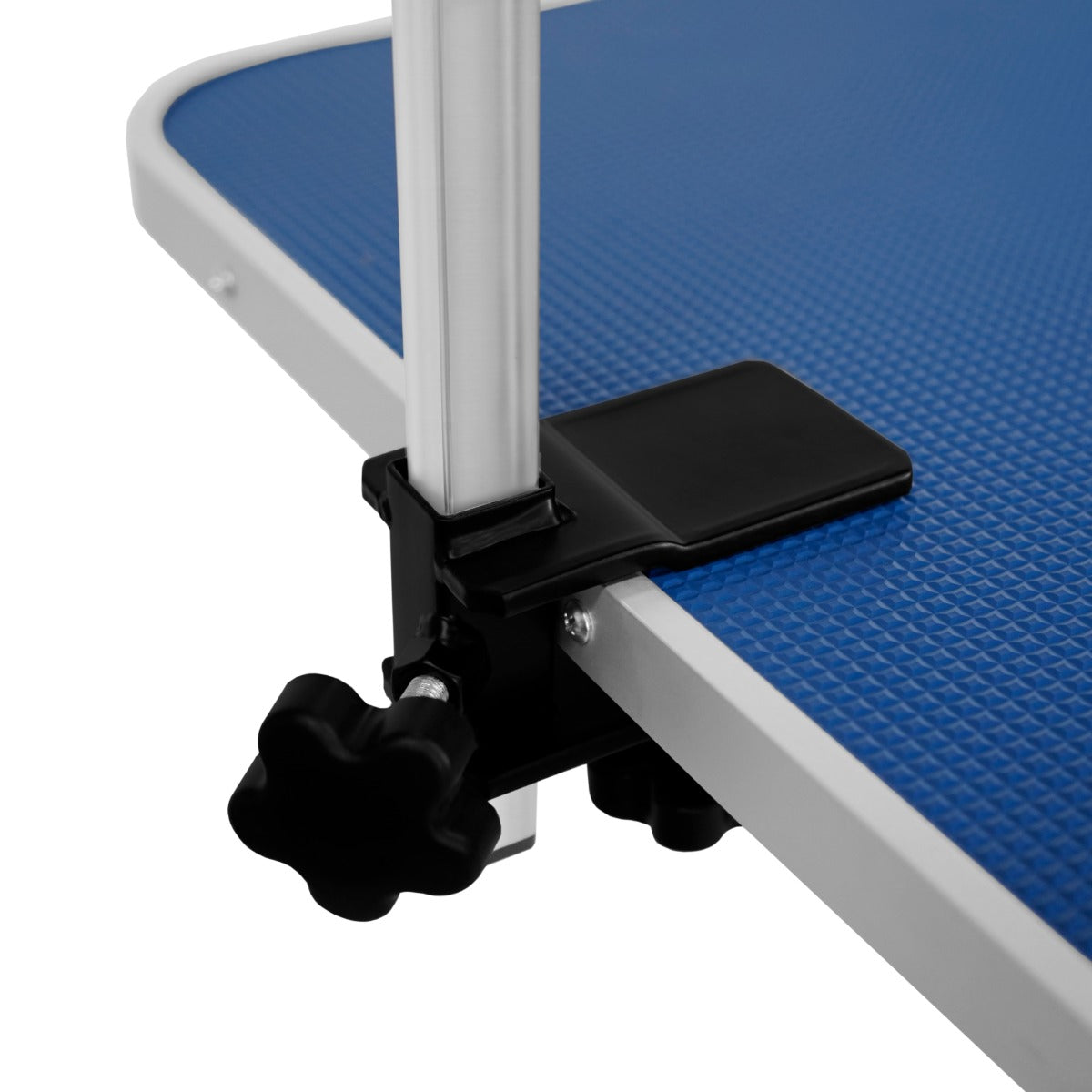 White Hydraulic Grooming Table - Blue Table Top - Like New