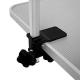 White Hydraulic Grooming Table - Grey Table Top - Used - Very Good