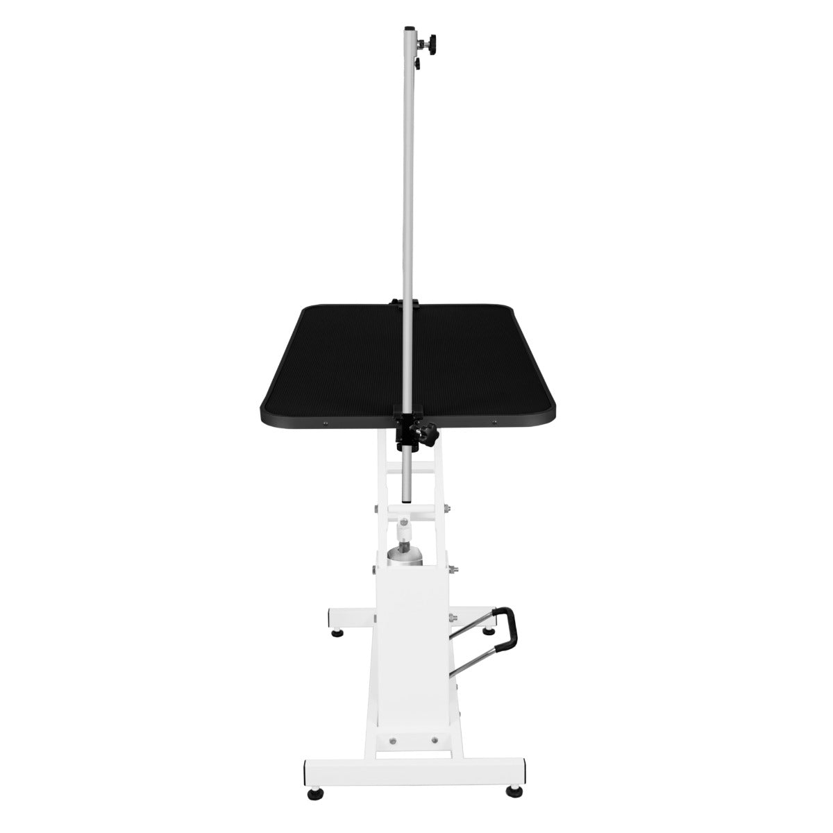 White Hydraulic Grooming Table - Black Table Top - Used - Good