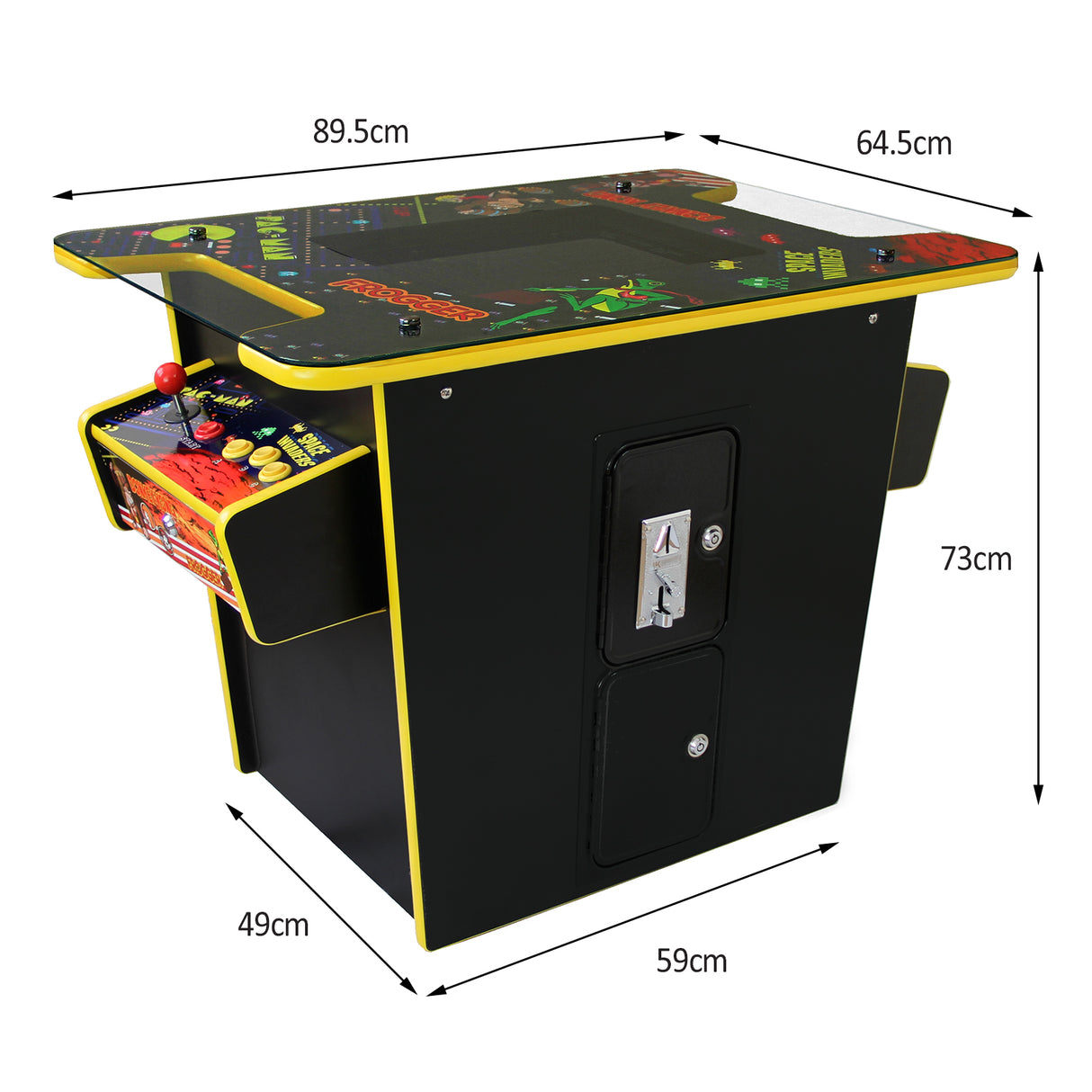 Retro Cocktail Table Arcade Games Machine - Like New