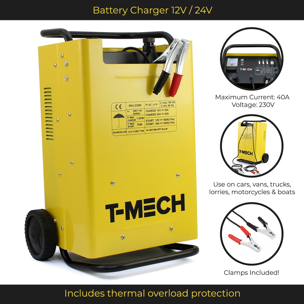 T-Mech Battery Charger & Starter - Like New