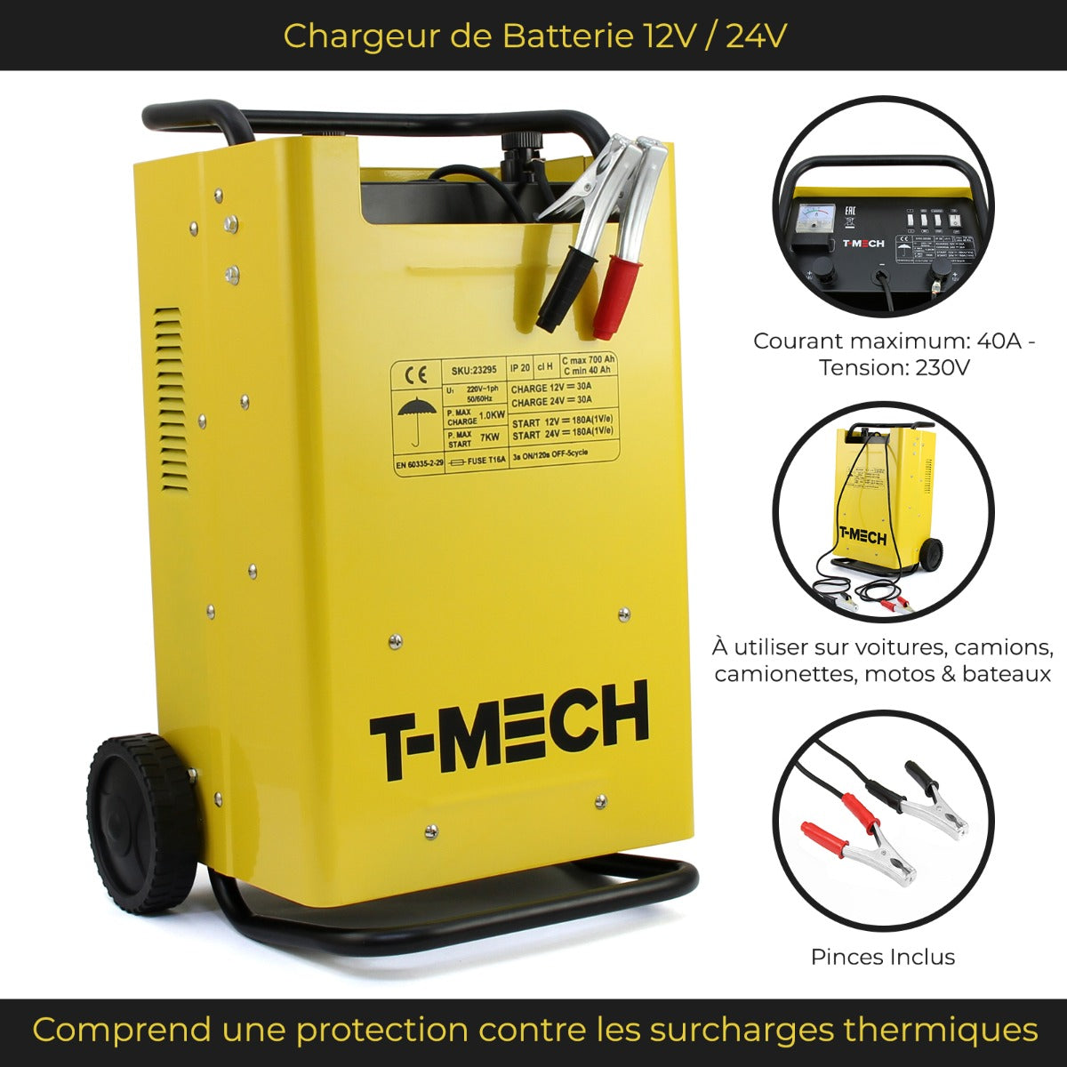 T-Mech Battery Charger & Starter - Like New