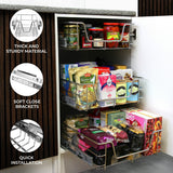 5 x KuKoo Kitchen Pull Out Storage Baskets – 500mm Wide Cabinet - Used - Good