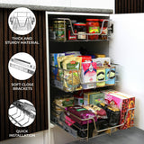 6 x KuKoo Kitchen Pull Out Storage Baskets – 500mm Wide Cabinet - Used - Acceptable