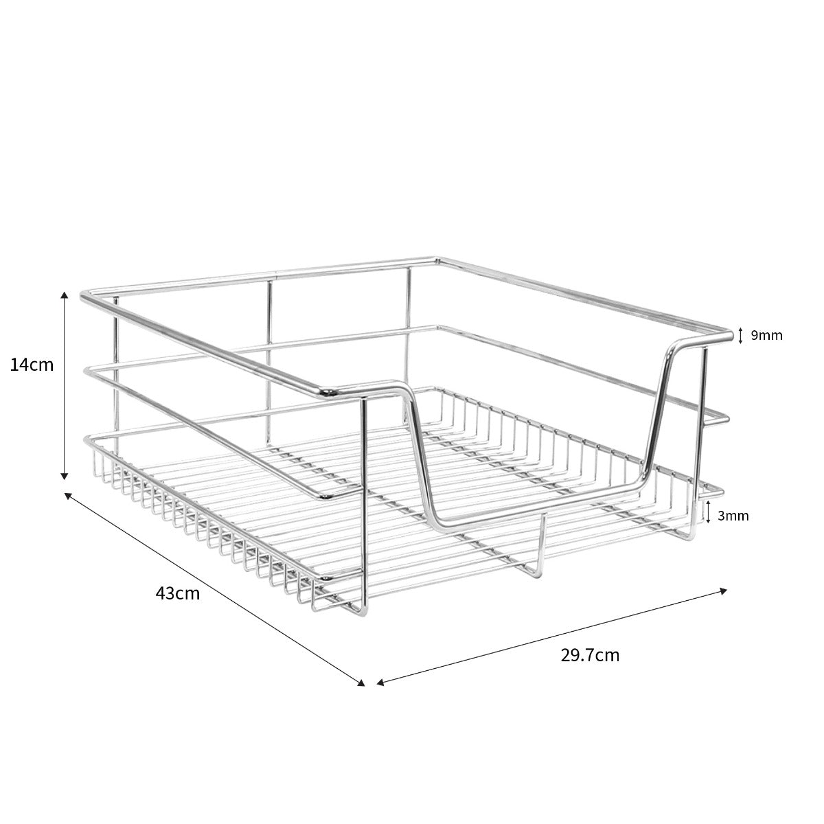 5 x KuKoo Kitchen Pull Out Storage Baskets – 400mm Wide Cabinet - Used - Acceptable