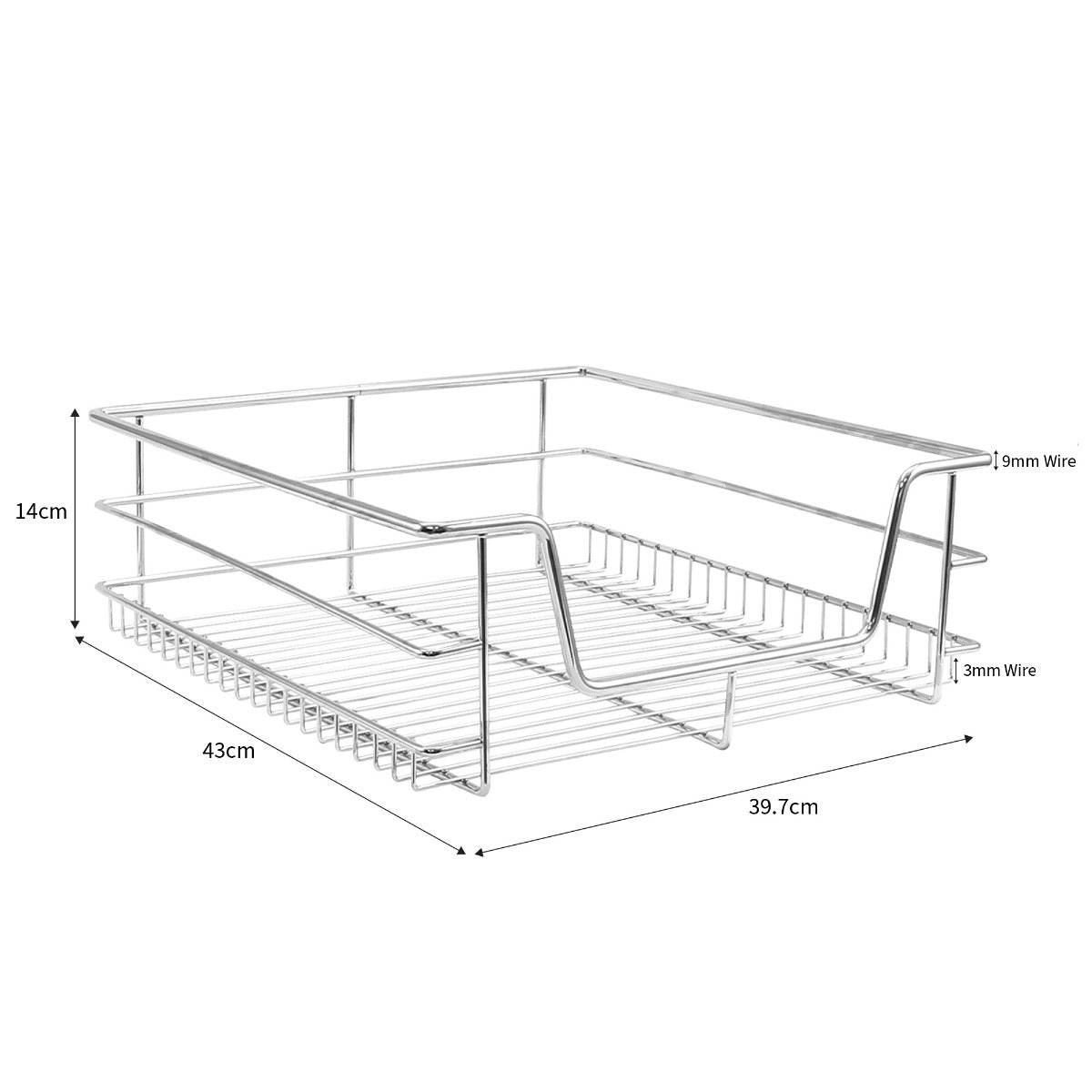 4 x KuKoo Kitchen Pull Out Storage Baskets – 500mm Wide Cabinet - Used - Acceptable