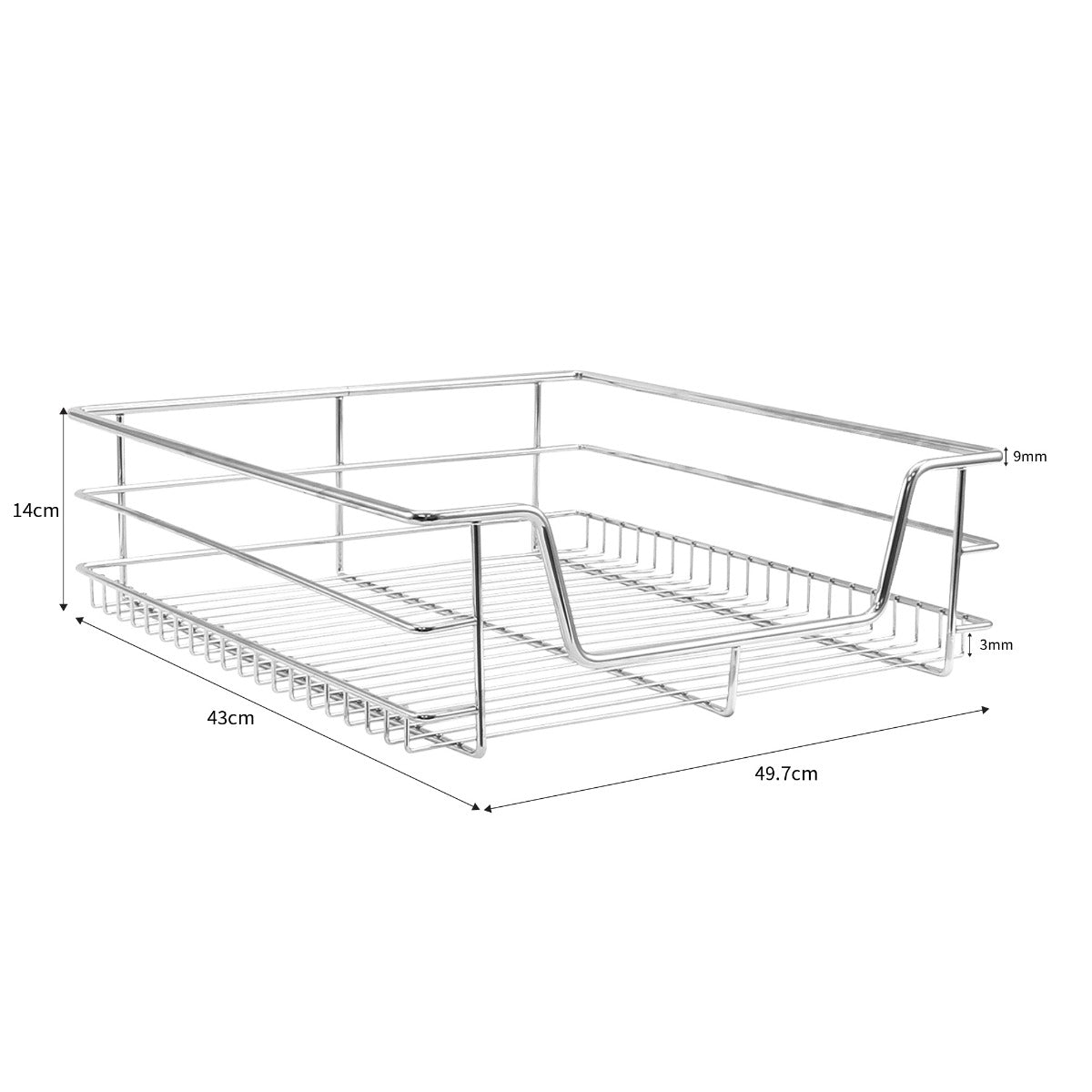 6 x KuKoo Kitchen Pull Out Storage Baskets – 600mm Wide Cabinet - Like New