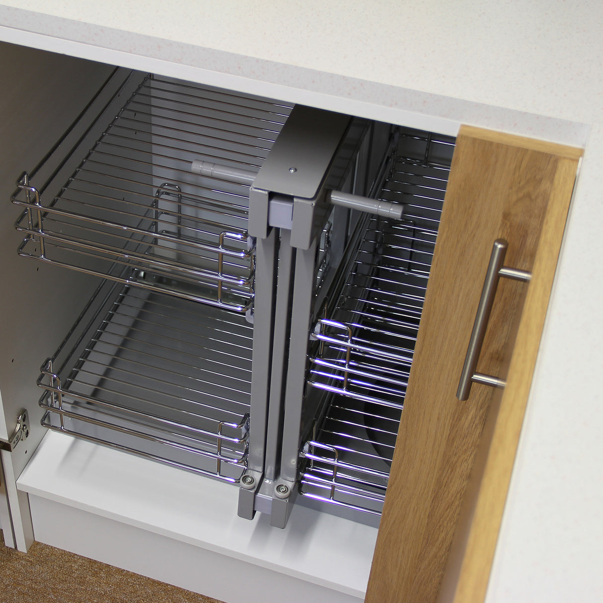 KuKoo Magic Corner Pull Out Kitchen Cupboard Drawers - Right Hand - Used - Very Good