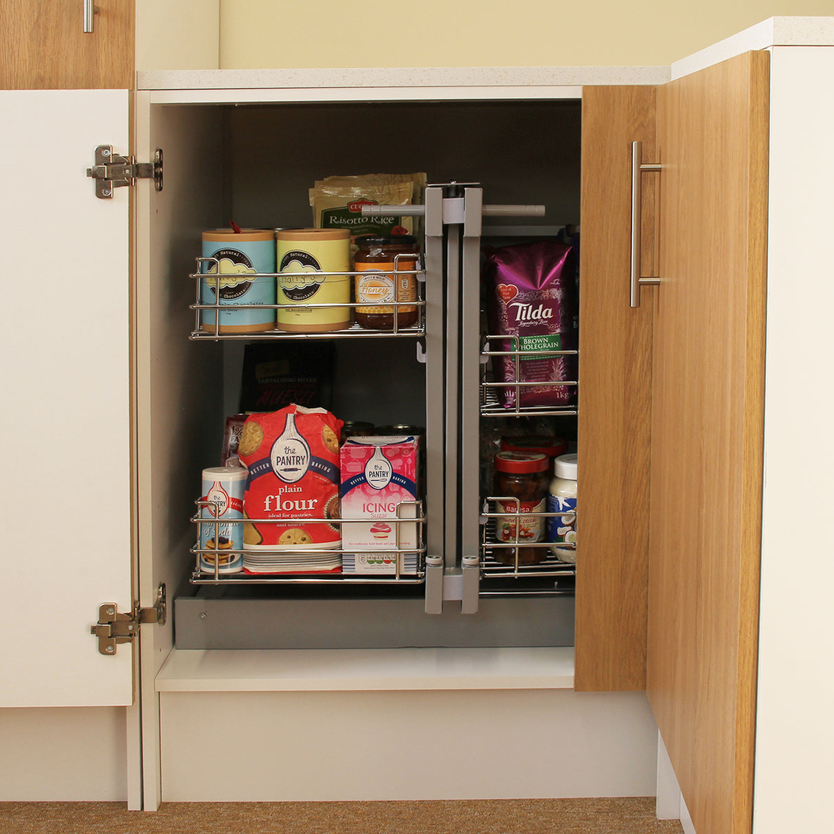 KuKoo Magic Corner Pull Out Kitchen Cupboard Drawers - Right Hand - Like New