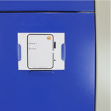 Metal Storage Lockers - Two Doors, Flatpacked, Blue - Used - Very Good