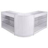Capricorn Brilliant White Shop Counter & Retail Display Set - Used - Good