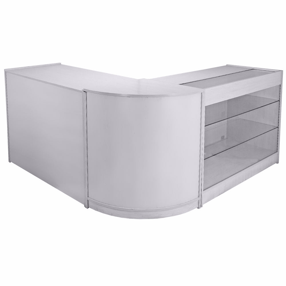 Mars Brilliant White Shop Counter & Retail Display Set - Like New