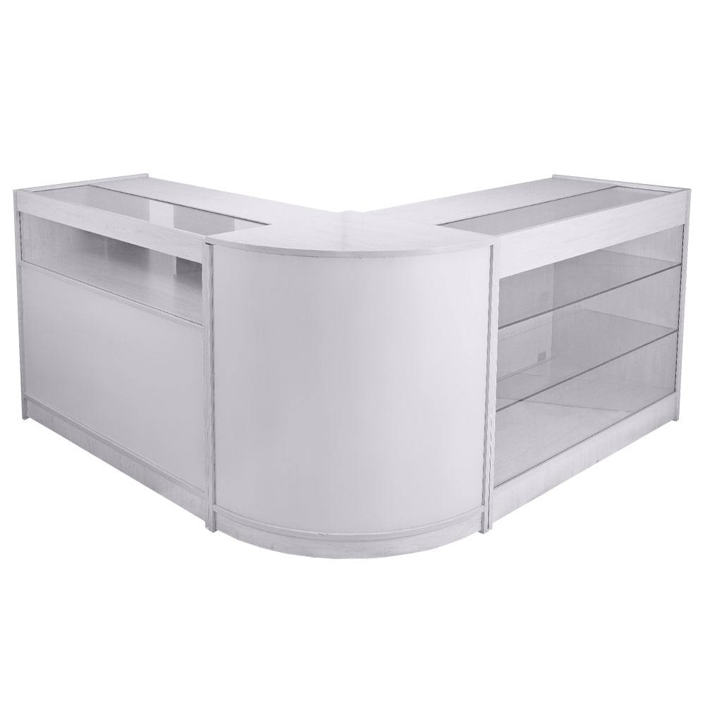 Taurus Brilliant White Shop Counter & Retail Display Set - Used - Acceptable