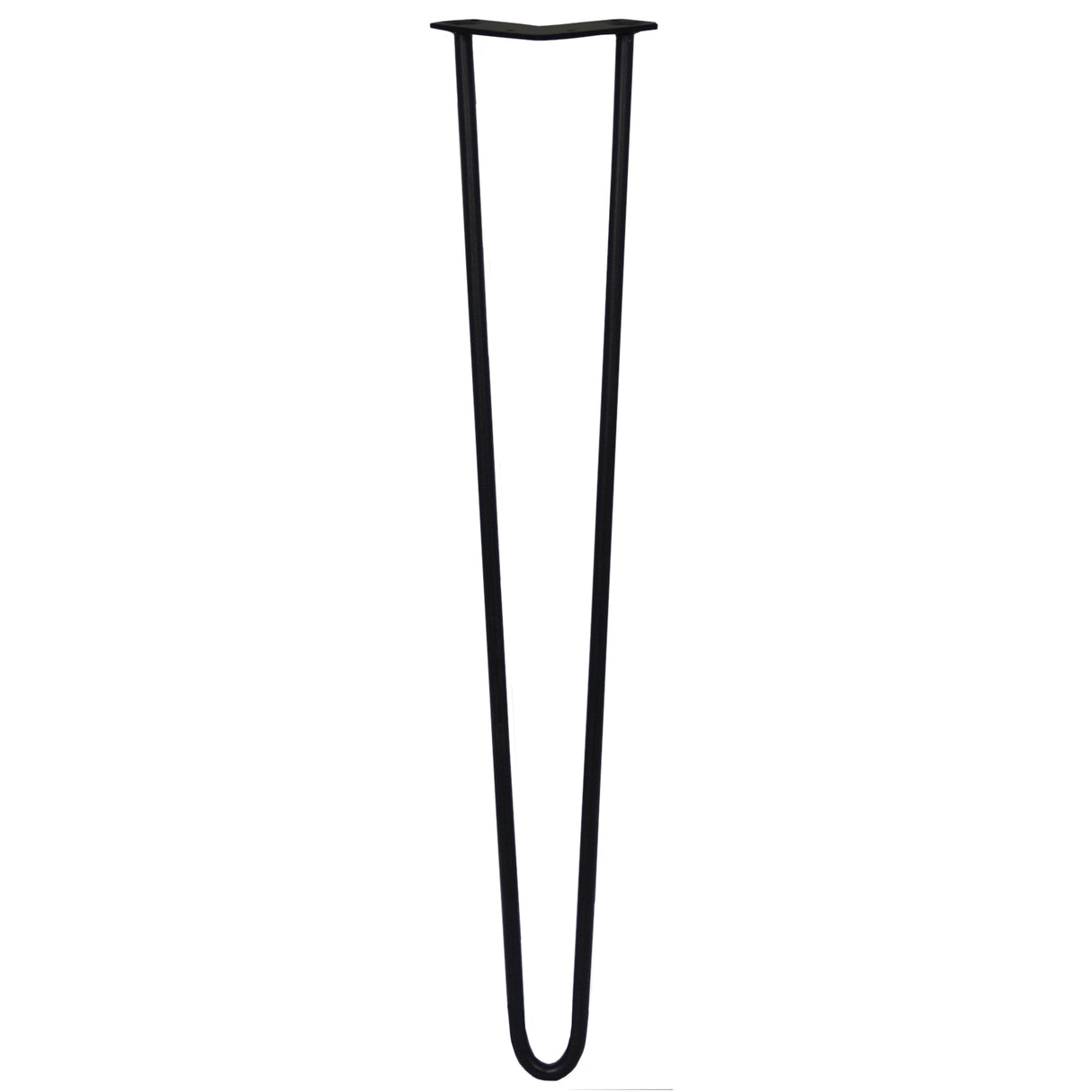 4 x 28" Hairpin Legs - 2 Prong - 12mm - Black - Used - Good
