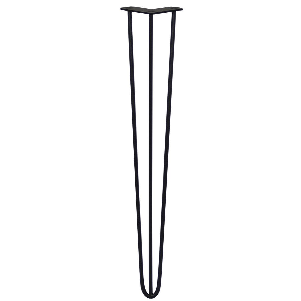 4 x 28" Hairpin Legs - 3 Prong - 10mm - Black - Used - Acceptable