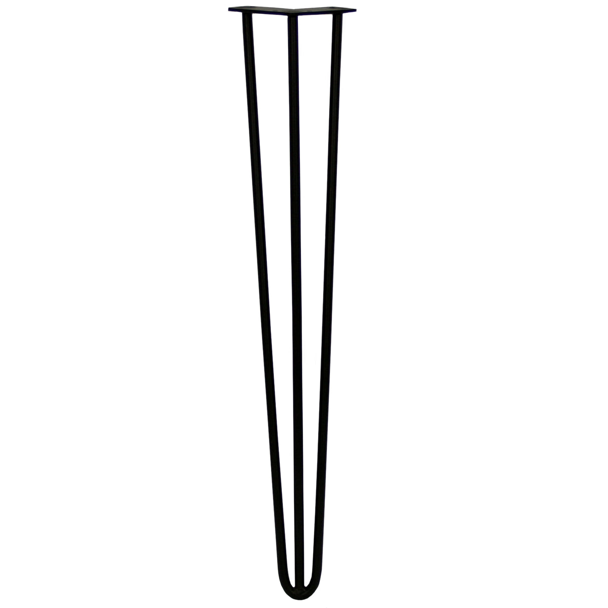 4 x 28" Hairpin Legs - 3 Prong - 12mm - Black - Used - Acceptable