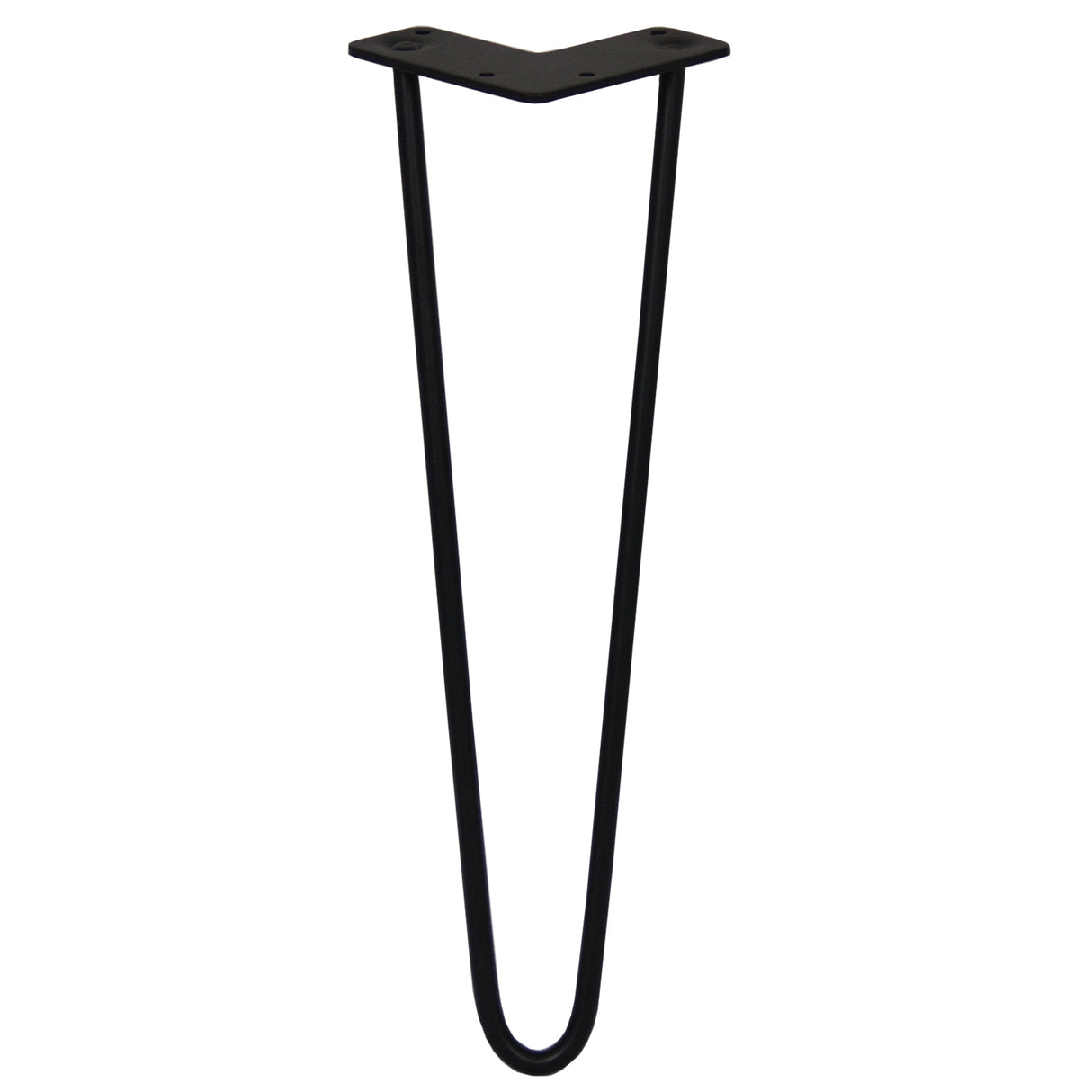 4 x 16" Hairpin Legs - 2 Prong - 10mm - Black - Like New