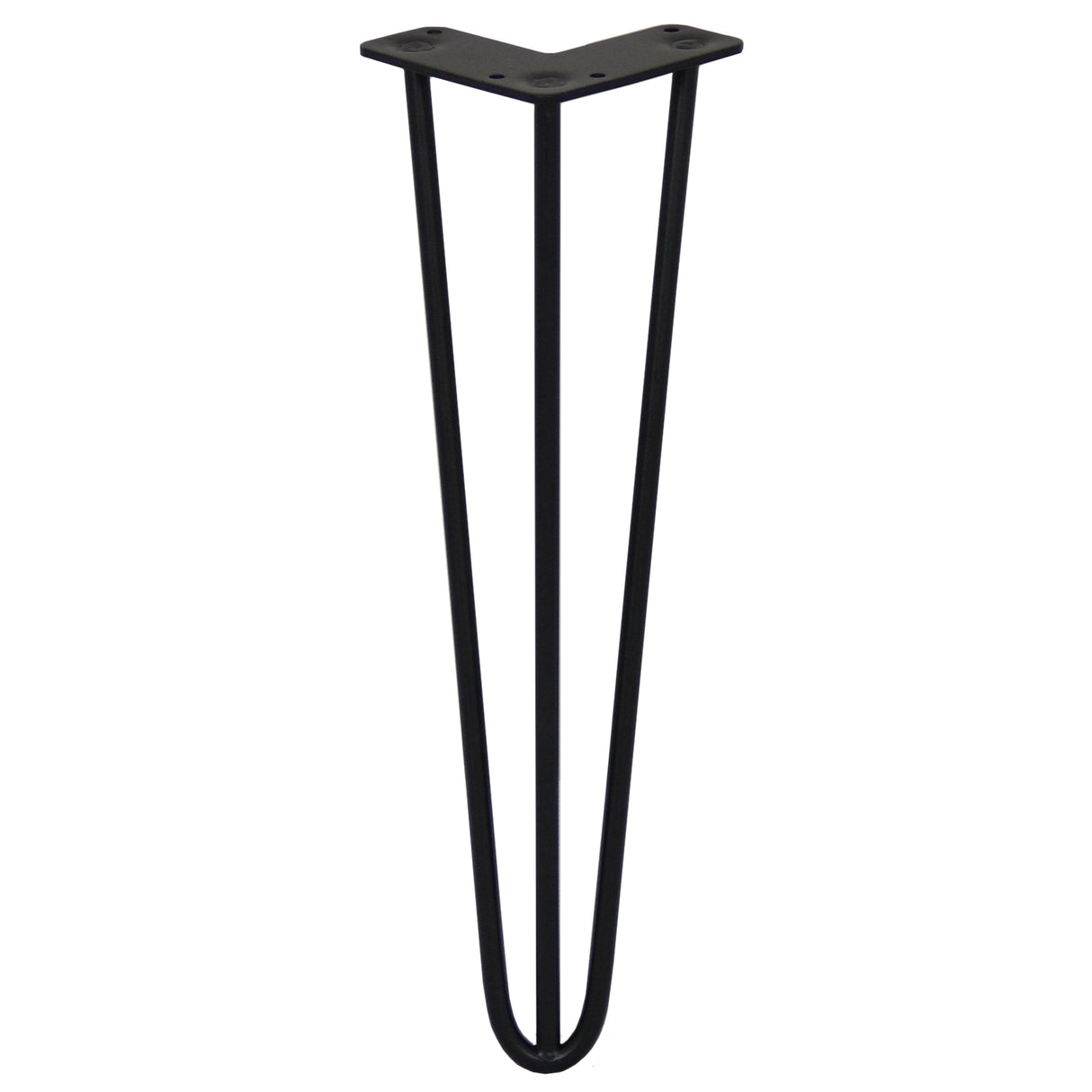 4 x 16" Hairpin Legs - 3 Prong - 10mm - Black - Used - Acceptable