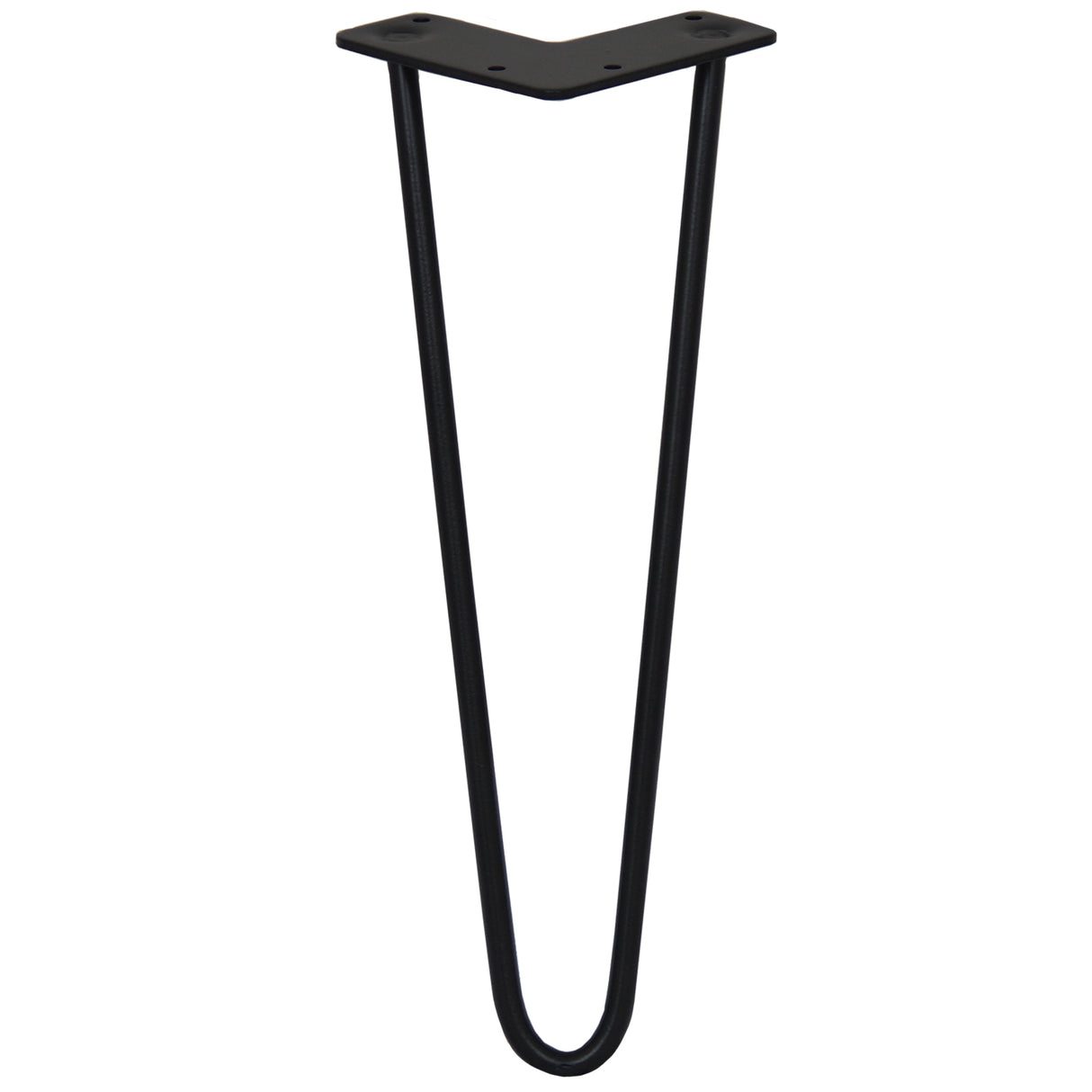 4 x 14" Hairpin Legs - 2 Prong - 10mm - Black - Used - Good