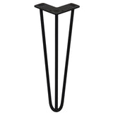 4 x 14" Hairpin Legs - 3 Prong - 10mm - Black - Used - Very Good