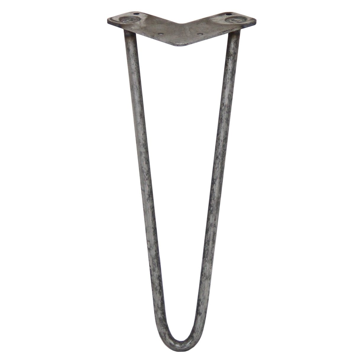 4 x 14" Hairpin Legs - 2 Prong - 12mm - Raw Steel - Used - Acceptable