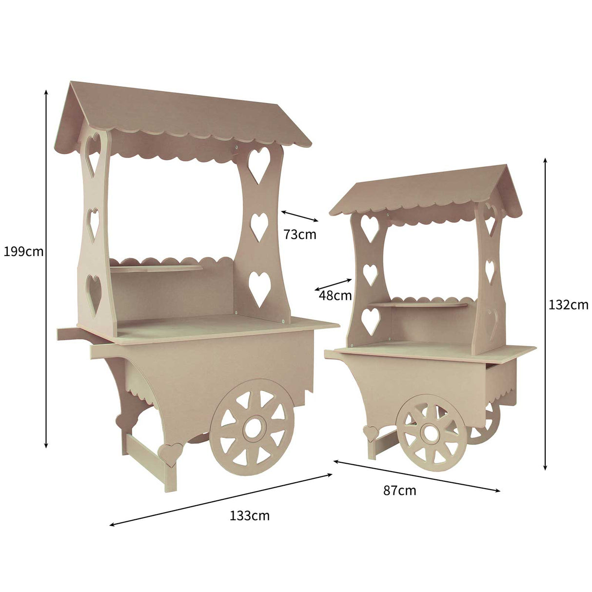 KuKoo Candy Cart Bundle Wedding Sweet Stalls - Used - Very Good