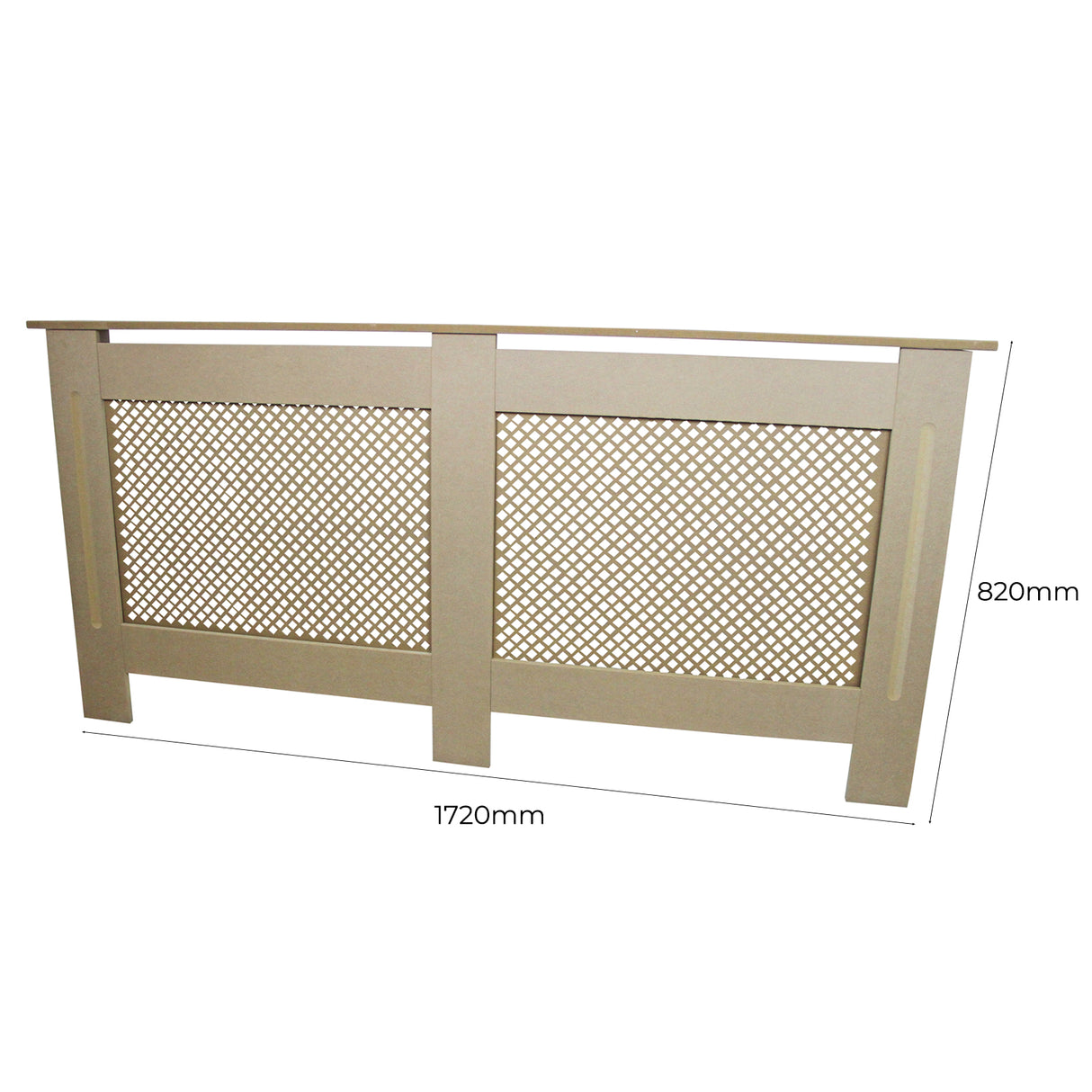 Radiator Cover MDF Unfinished 1720mm - Like New