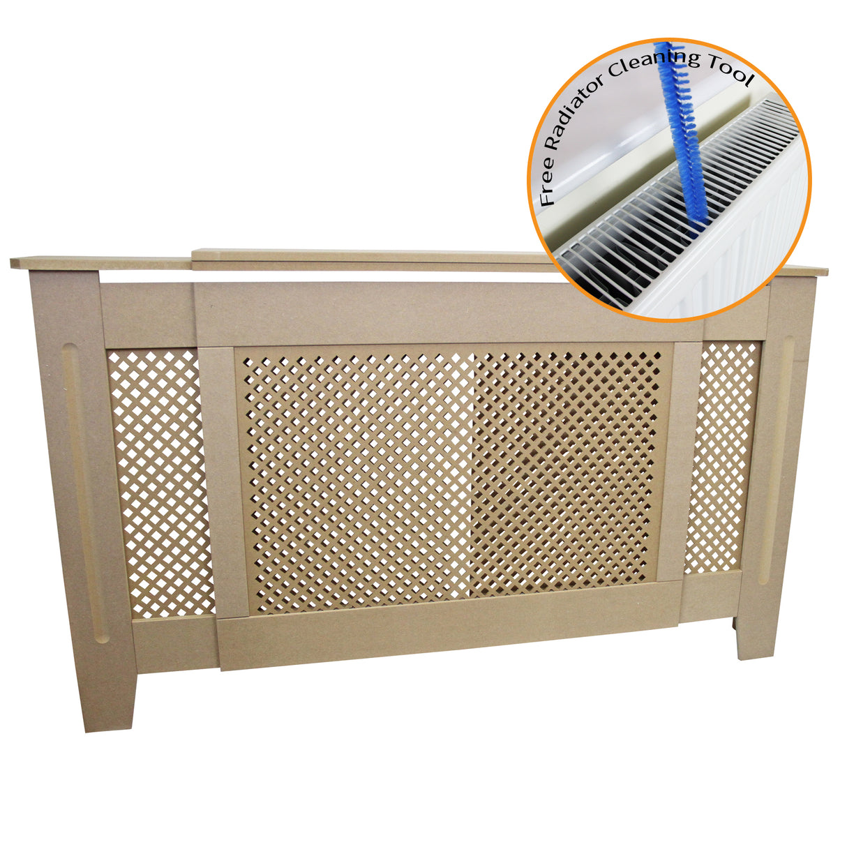Adjustable Radiator Cover MDF Unfinished 1400mm - 1920mm - Used - Acceptable