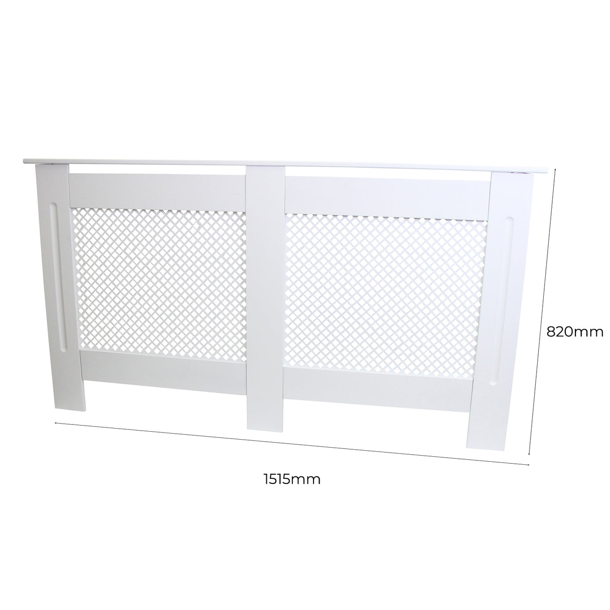 Radiator Cover MDF White 1515mm - Used - Good
