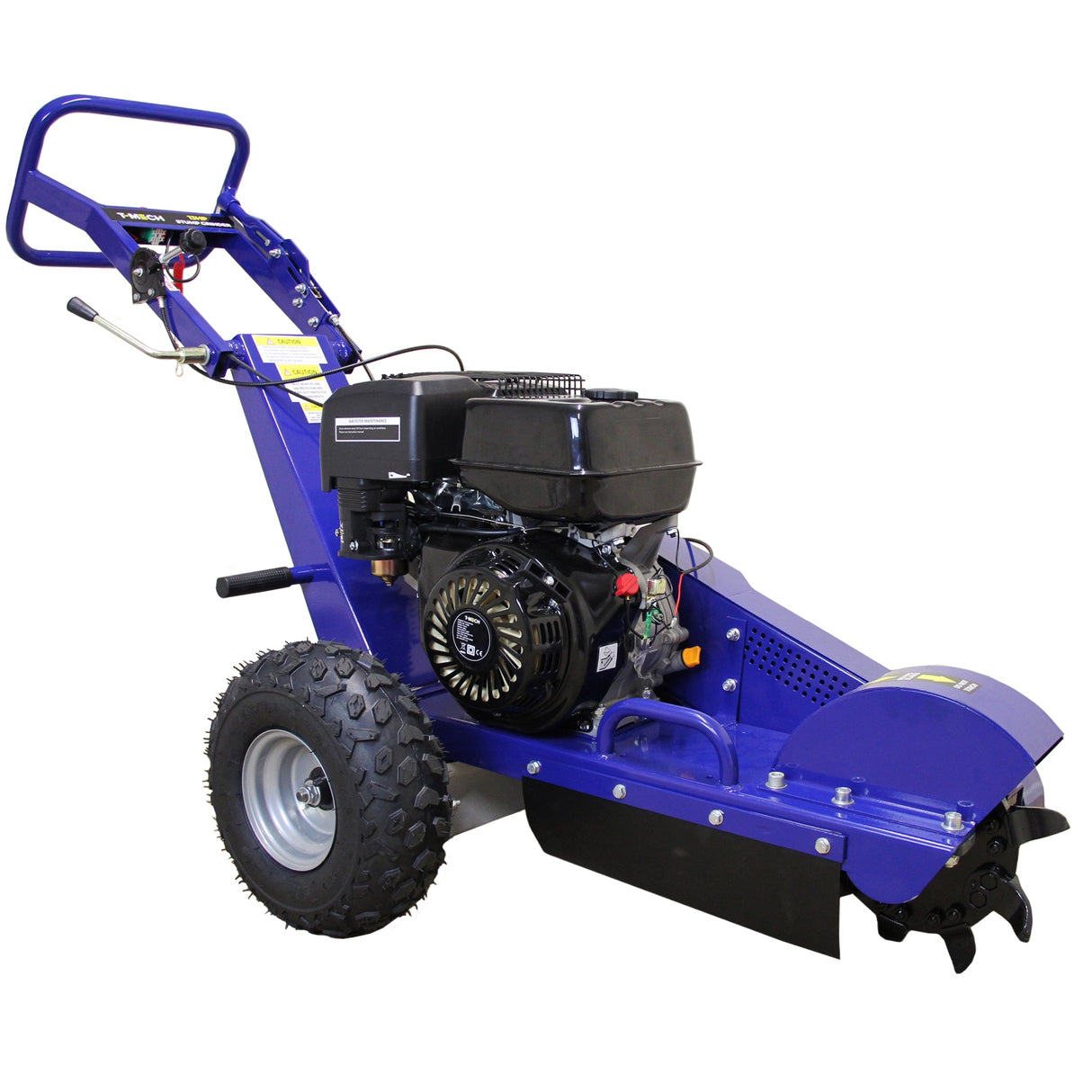 T-Mech Log Splitter 5T 370mm & T-Mech 13HP Stump Grinder - Used - Acceptable