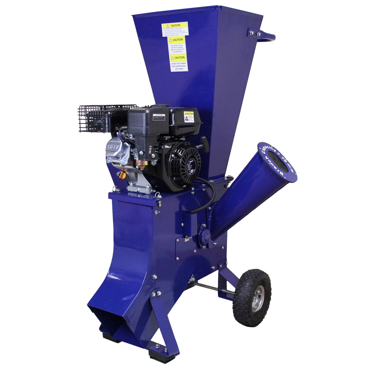 T-Mech Log Splitter 5T 370mm & T-Mech 6.5HP Wood Chipper - Like New