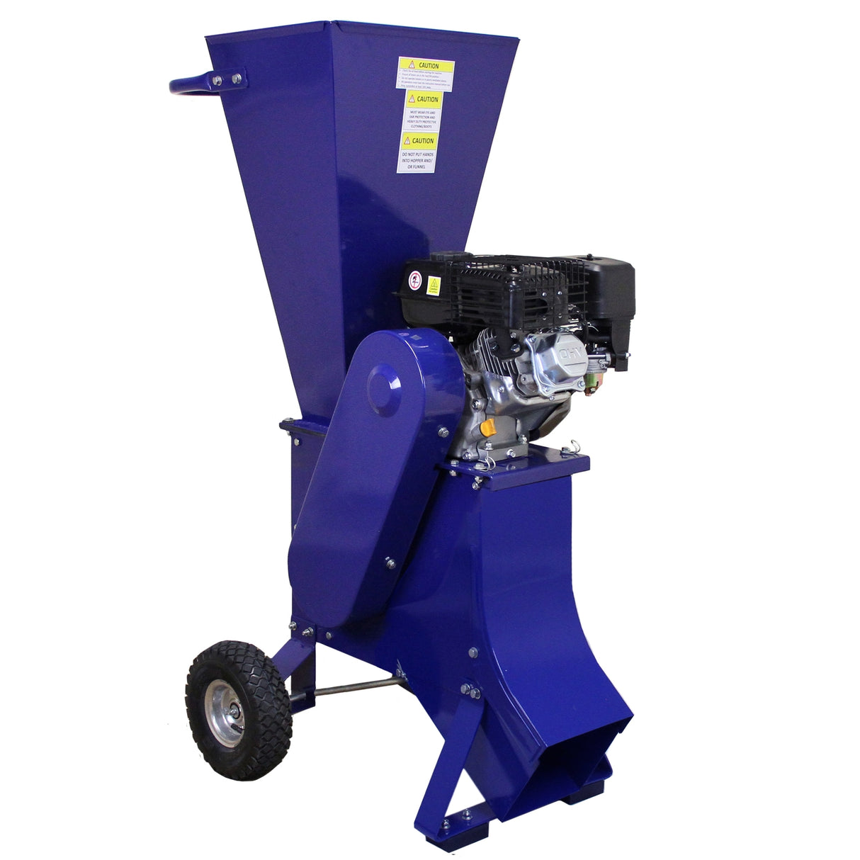 T-Mech Log Splitter 5T 370mm & T-Mech 6.5HP Wood Chipper - Like New