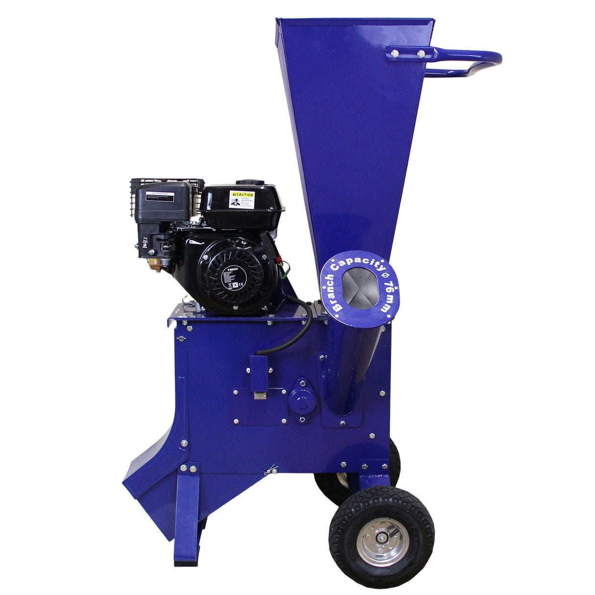 T-Mech Log Splitter 5T 370mm & T-Mech 6.5HP Wood Chipper - Like New