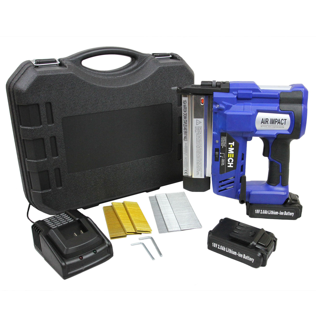 T-Mech Nail & Staple Gun with Additional Battery - Used - Acceptable