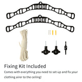 Clothing Airer Ceiling Pulley - Black - 1.5m - Used - Very Good