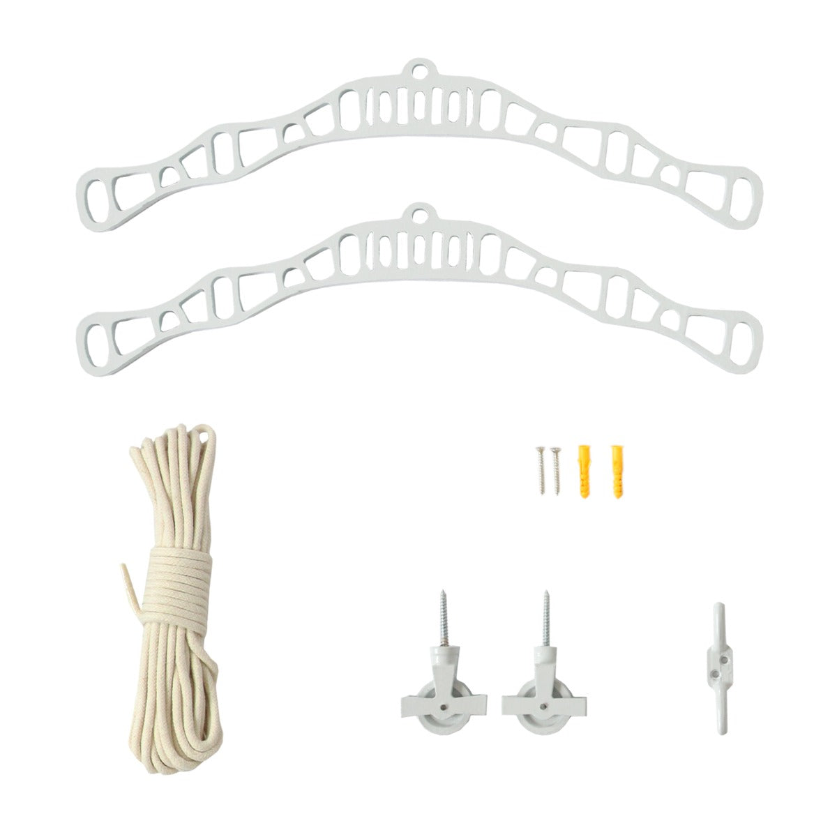 Clothing Airer Ceiling Pulley - White - 2.4m - Used - Very Good