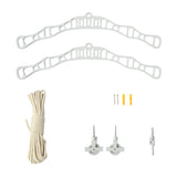 Clothing Airer Ceiling Pulley - White - 2.4m - Used - Very Good
