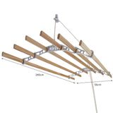 Clothing Airer Ceiling Pulley - White - 2.4m - Used - Acceptable