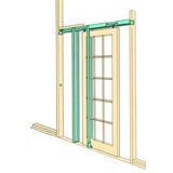 Hideaway Single Pocket Door Kit - Used - Good