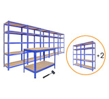 Garage Racking - Junk Eater Bundle - Boltless 5 Tier Garage Shelves - Used - Acceptable
