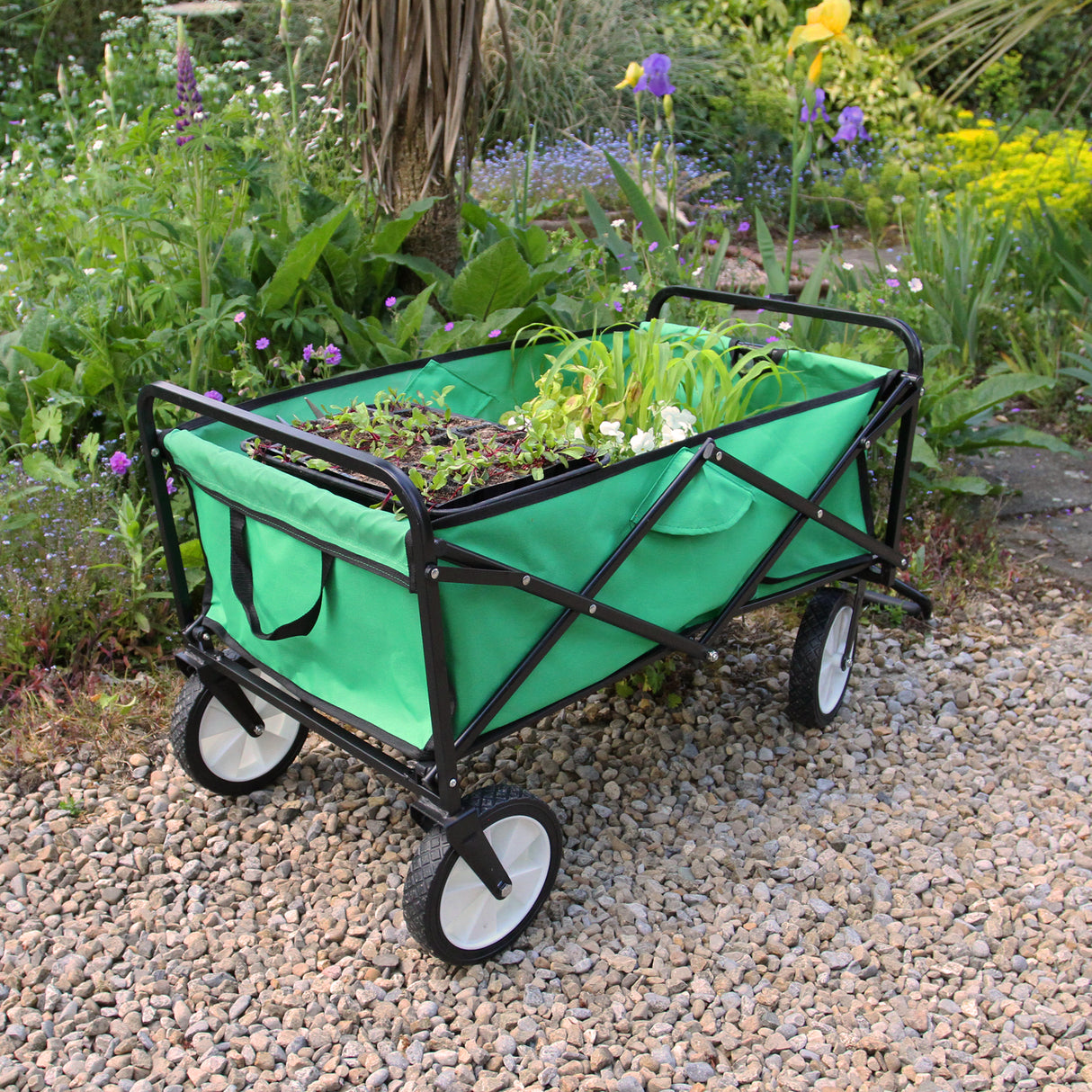 Foldable Garden Cart Green - Like New