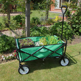 Foldable Garden Cart Green - Like New