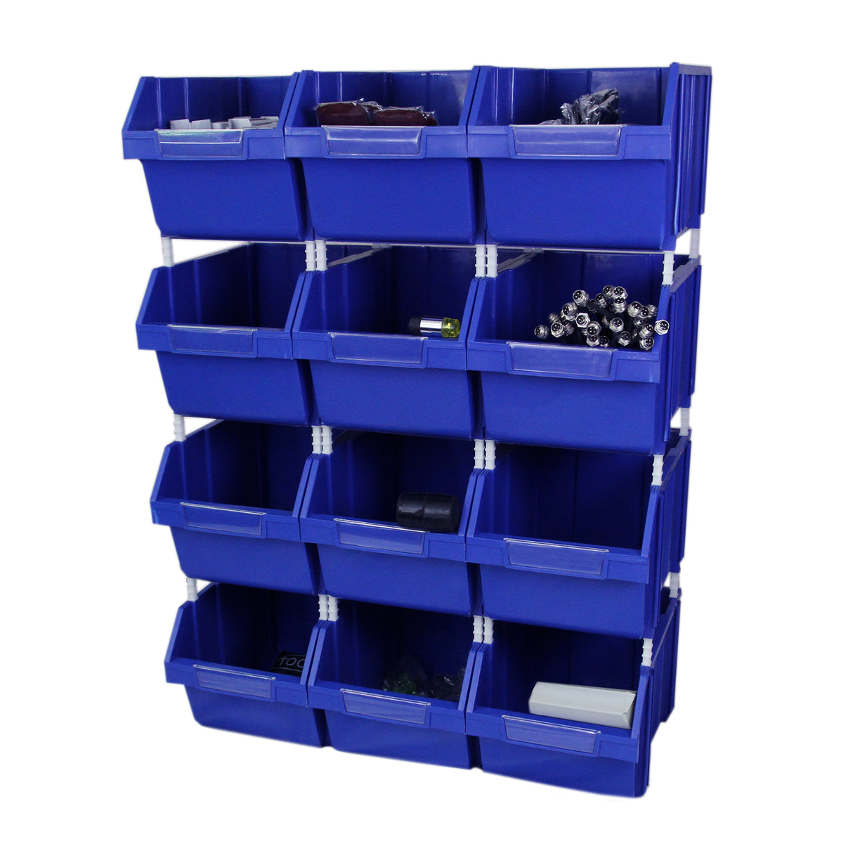 T-RAX Blue 90cm with 12 x Storage Quick Pick Bins - Used - Acceptable