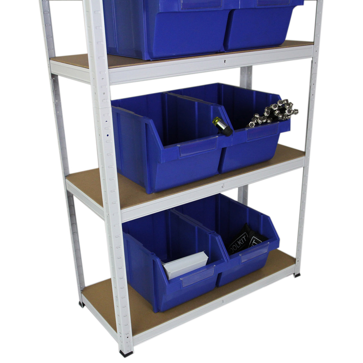 3 x E-Rax White Racking - Like New